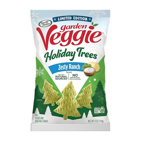 SENSIBLE PORTIONS GARDEN VEGGIE ZESTY RANCH FLAVORED HOLIDAY...