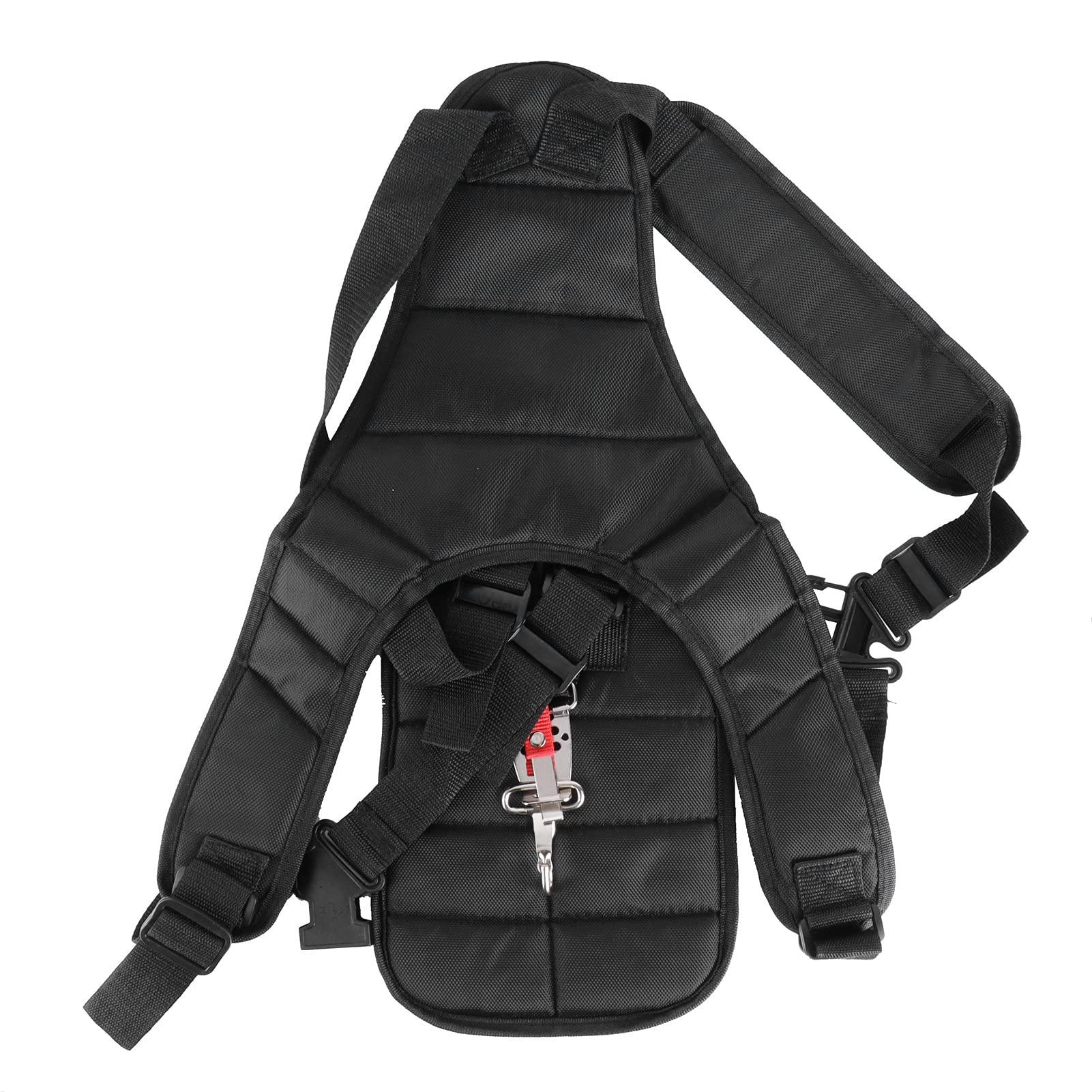 AUNMAS String Trimmer Harness, Trimmer Shoulder Strap Luxury Strap Double Shoulder Strap Garden Brush Cutter Lawn Mower Nylon Belt Gardening Tool for Brushcutters Trimmers Strimmer (Black)