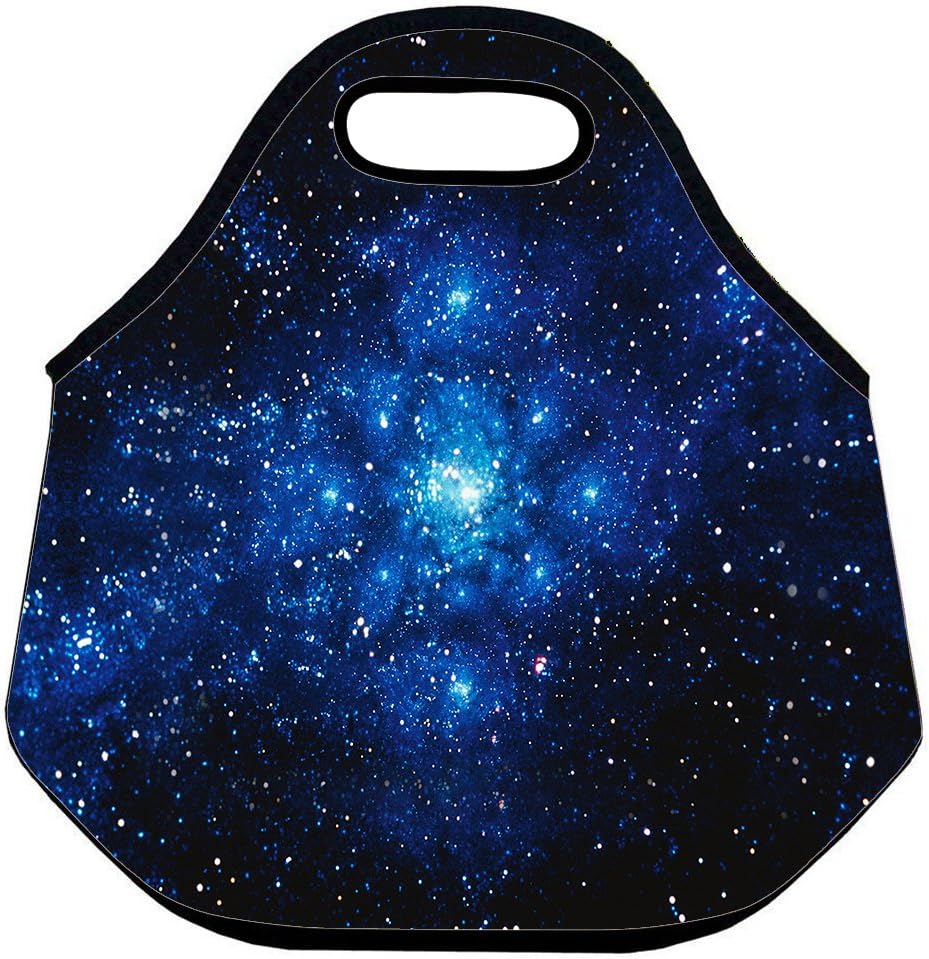 Gray Galaxy Lunch Bag Tote Bag Lunch Organizer Lunch Holder Lunch Container Reusable Lunch Bags