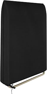 Dokon Lafuma Klappbar Relax-Liegestuhl Abdeckung, Wasserdicht, Winddicht, UV-Beständiges, Schwerlast 600D Oxford Gewebe Schutzhülle für Gartenliege Sonnenliege Relaxliegen (96x84cm) - Schwarz