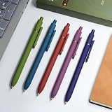UIXJODO Gel Pen 0.5mm 5Pcs Fine Point Retractable with Metal Clip Vintage view 7