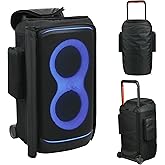 TXEsign Speaker Case Compatible with JBL PartyBox 520, Portable Speaker Carrying Cover with Zipper Pockets Storage Bag for JBL PartyBox 520