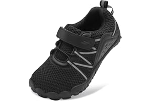 JIASUQI Kids Shoes for Boys and Girls Athletic Hiking Shoes Barefoot Sneakers for Kids