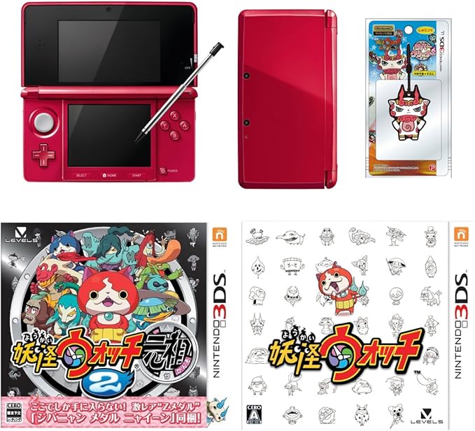 Amazon セット商品 ニンテンドー3ds 本体 妖怪ウォッチ2 元祖 特典同梱 妖怪ウォッチ ソフト2枚 4点パック ゲーム機本体