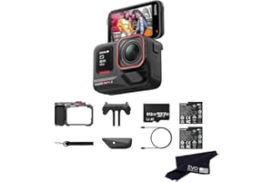 Insta360 Ace Pro 2 Dual Battery Xplorer Bundle with 512GB Card- 8K Waterproof Action Camera Co-Engineered with Leica, Flagship 1/1.3" Sensor, 8K30fps, 4K60fps, 2.5" Flip Screen, AI Noise Reduction