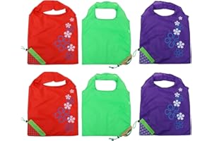 BIUDECO 6pcs Foldable Fruit-shaped Reusable Shopping Bags, Creative Compact Grocery Tote Set for Home