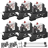 6 Pcs 8Amp Mini Relay Switch 110V 120V AC with Test
