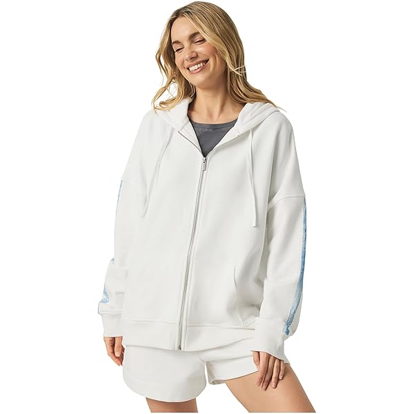 Splendid Super Soft French Terry Zip Hoodie Black XL (Women's 14