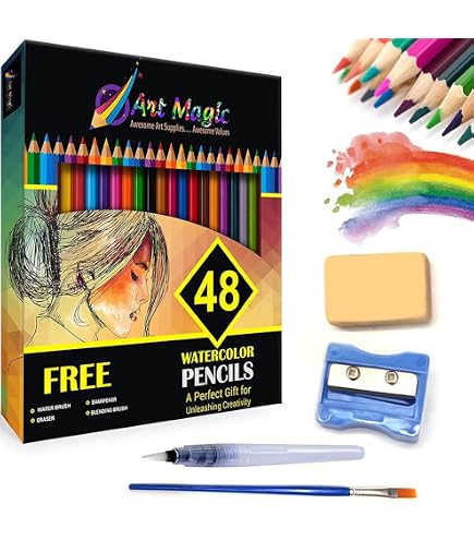 Arrtx Artist 72 Colored Pencils, Soft Core Leads, Art Drawing For...
