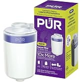 PUR Faucet Water Filter Replacement, Compatible with All PUR Systems | 100-gallon capacity, 3-month lifespan, lead &amp; microplastic reduction, genuine cartridge