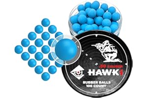 Hawki Rubber Balls .50 or .43 Cal Reusable Training Soft Rubber Balls Less Lethal for Paintball Guns