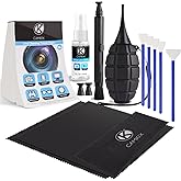 Camkix 14-in-1 Camera Lens Cleaning Kit - Includes Advanced Large Silicone Air Blower, 2in1 Lens Cleaning Pen, Dry Swabs, Cleaning Paper, 30 ML Optical Lens Spray for Mirrorless Cameras, APS-C, DSLR