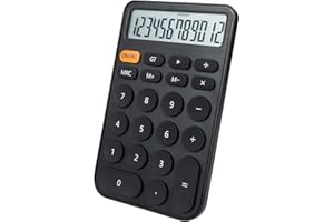 VEWINGL Standard Calculator 12 Digit,Desktop Large Display and Buttons,Calculator with Large LCD Display for Office,School, Home & Business Use,Automatic Sleep,with Battery