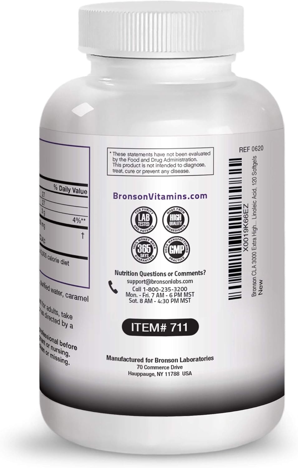CLA 3000 Extra High Potency Supports Healthy Weight Management Lean Muscle Mass Non-Stimulating Conjugated Linoleic Acid 120 Softgels: Health & Personal Care