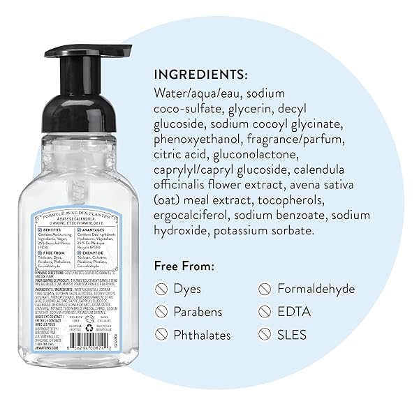 J.R. WATKINS 20632 FOAM HAND SOAP, OCEAN BREEZE SCENT, 9 OZ