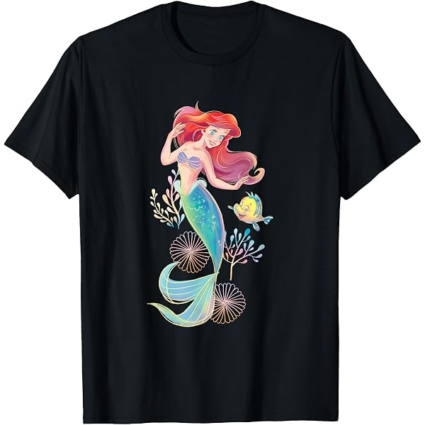 Amazon.com: Disney The Little Mermaid Ariel Splash T-Shirt
