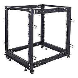 Sound Town 4-Post 15U Open Frame Sever and Network