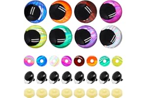 BUXIMN 16pcs 30mm 3D Large Safety Eyes for Crocheting, Tie Dye Laser Crochet Safety Eyes, for Stuffed Animals Doll Eye Crafts