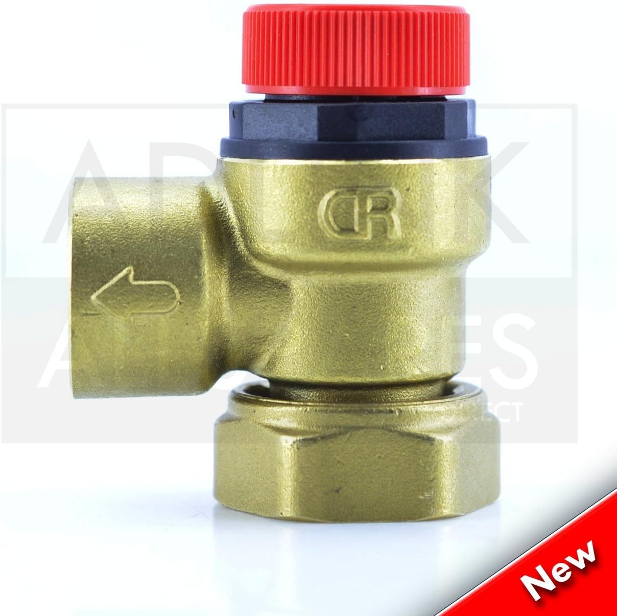 RM CYLINDER 6 BAR PRESSURE RELIEF VALVE WITH LOOSE NUT CONNECTION (3/4" to1/2")