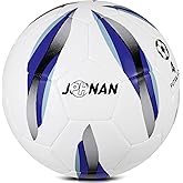 JPHNAN Low Bounce Futsal Ball Size 4, Professional Indoor Soccer Ball with Reinforced Stitching & TPU Cover for Training, Games, Competition - Durable Design for Youth and Adults (Color: Silver/White)
