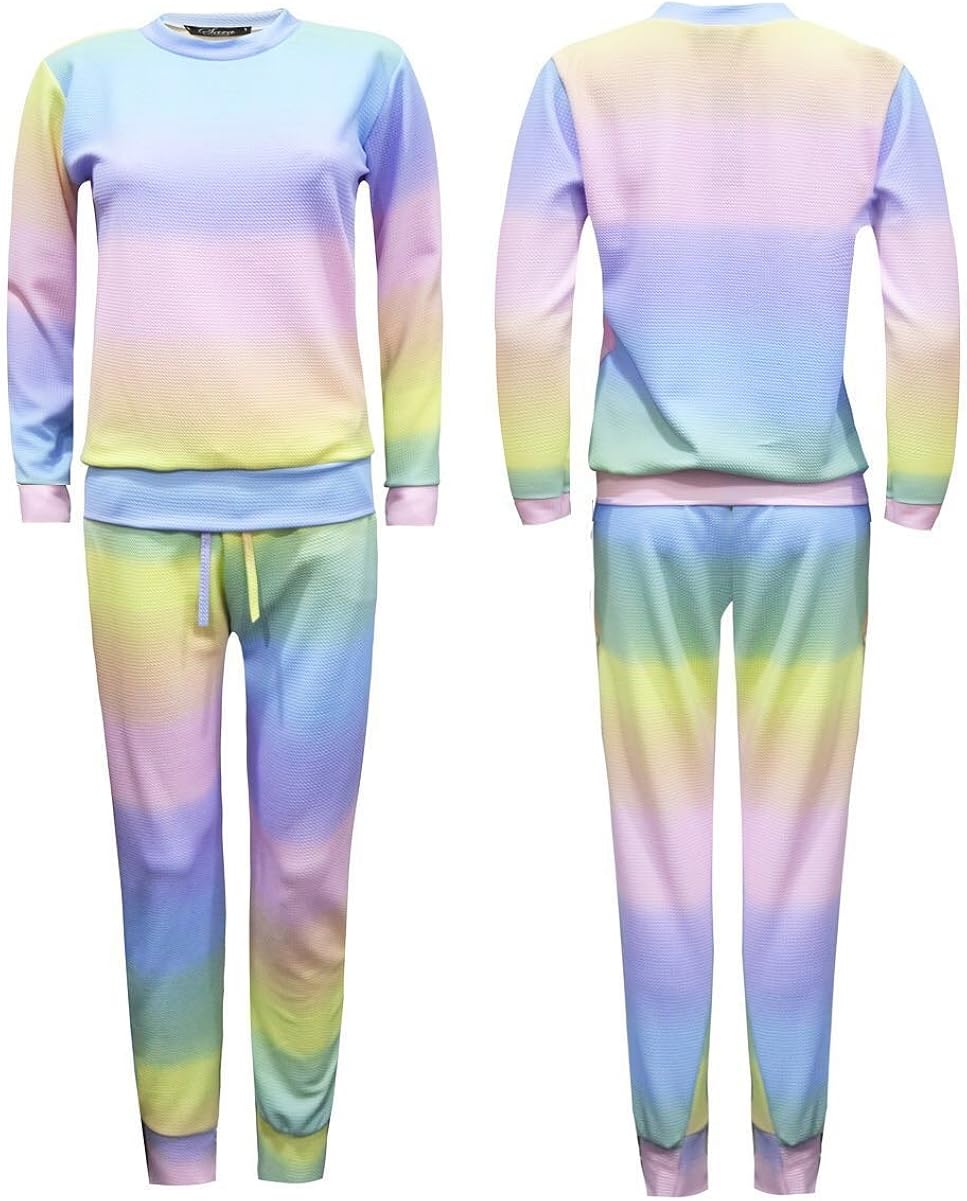 rainbow tracksuit ladies