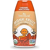 SweetLeaf Caramel Liquid Monk Fruit - Monk Fruit Liquid Sweetener Drops, Organic Monk Fruit Extract, Zero Calorie Sweetener, 