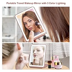 FUNTOUCH Rechargeable Travel Makeup Mirror with 72