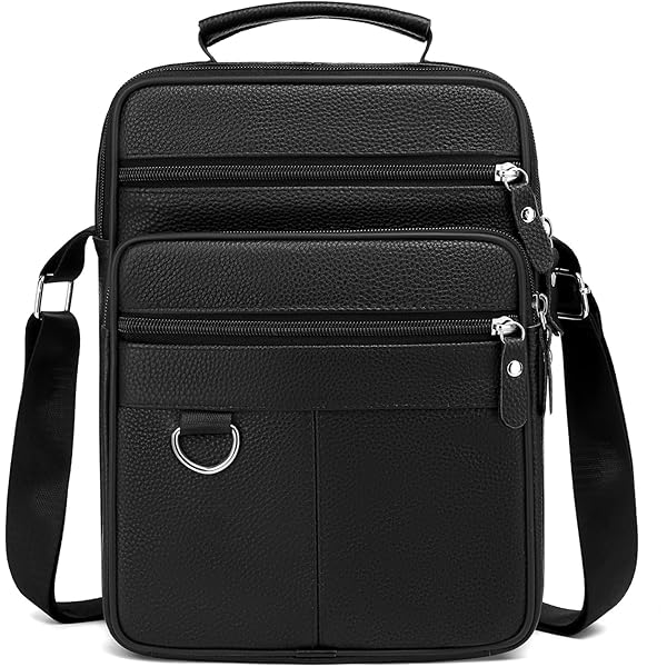 [中古]Human Made Messenger Bag Large Black Amazon.com: HULSH Black Leather Messenger Bag for Men and Women 18