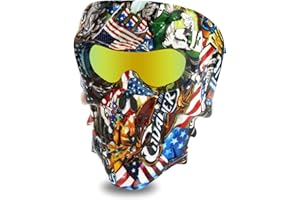 BOROLA Polarized Lens Scream Ugly Face Sandproof Mask for Motorcycle Off-Road Riding Comic Role Cos Mask