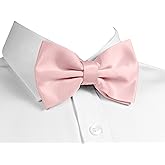 trilece Bow Ties for Men - Men's Solid Pretied Bowties for Formal Wear - Adjustable Bow Tie - Bow ties for Woman