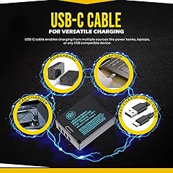 BM NP-W126S Battery with Built-in Charging Port for