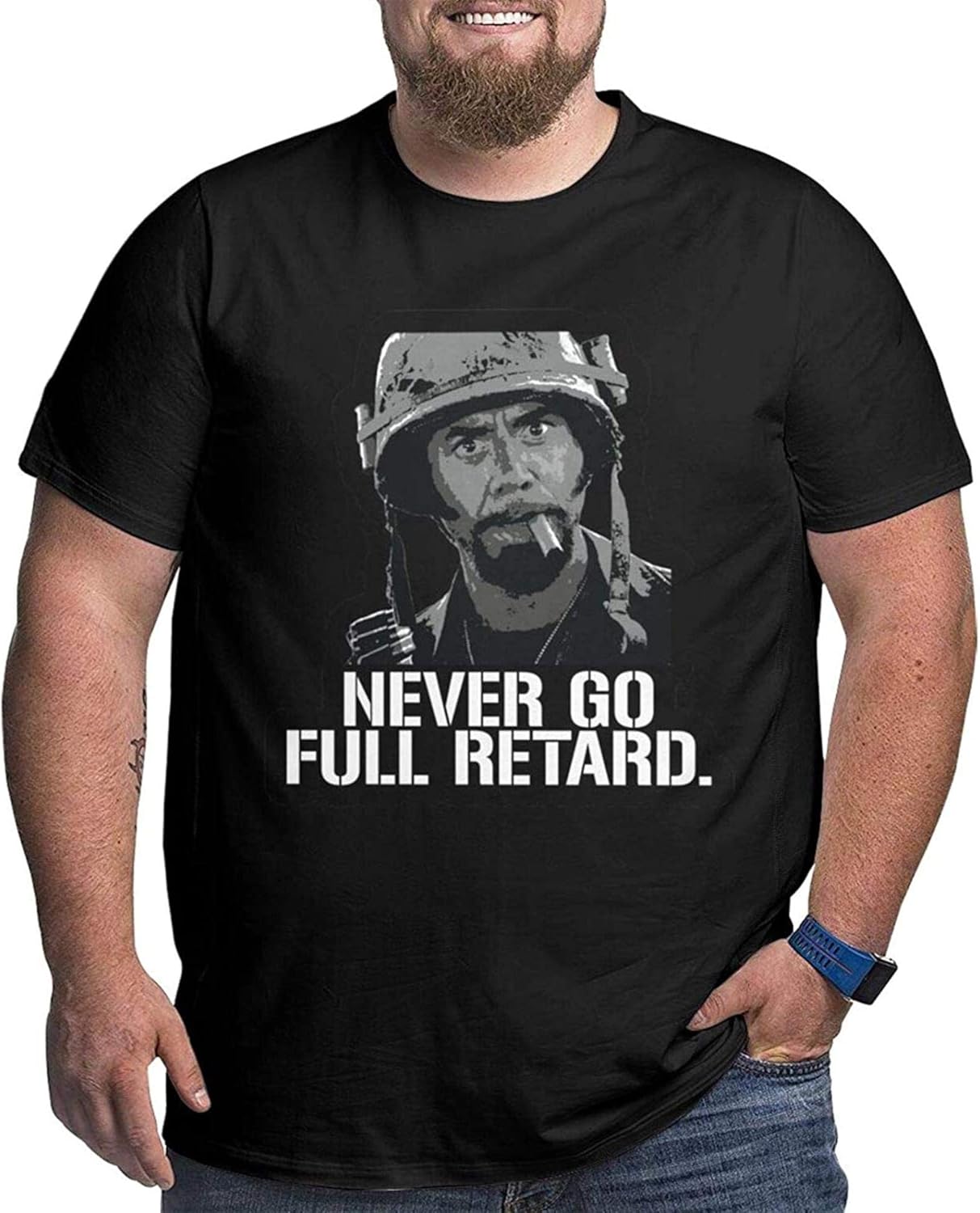 Eoinch Thunder Never Go Full Retard Big & Tall ShortSleeve Plus Size TShirt Amazon.es Ropa y