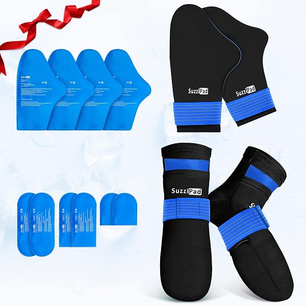 SUZZIPAD FOOT ICE PACK COOLING SOCKS AND COLD...