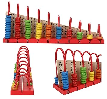 Simple Days Wooden Abacus Counting Beads Calculation Addition Subtraction Maths Toy