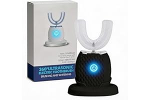 Sonic Toothbrush for Adults, 360° U-Shaped Deep Cleaning Automatic Ultrasonic Toothbrush, Wireless Charging, IPX7 Waterproof,