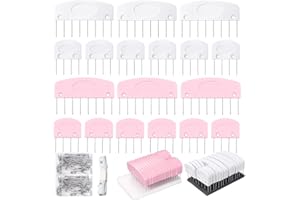 Cynailli 2 Boxes Knit Blocker Combs Knitting, Knitting Blockers Pins for Blocking, Crochet Blocking Combs and Pin, Knitting Block Pins Tool for Sewing Lace Needleworkc