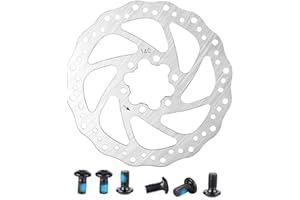 Disc Brake Rotor, Stainless Steel Brake Disc Mountain Bike Stainless Steel Brake Disc Brake Pad(140mm)