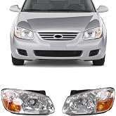 UnayKolb 2PCS Headlight Assembly Left and Right Headlamp For 2007 2008 2009 Kia Spectra