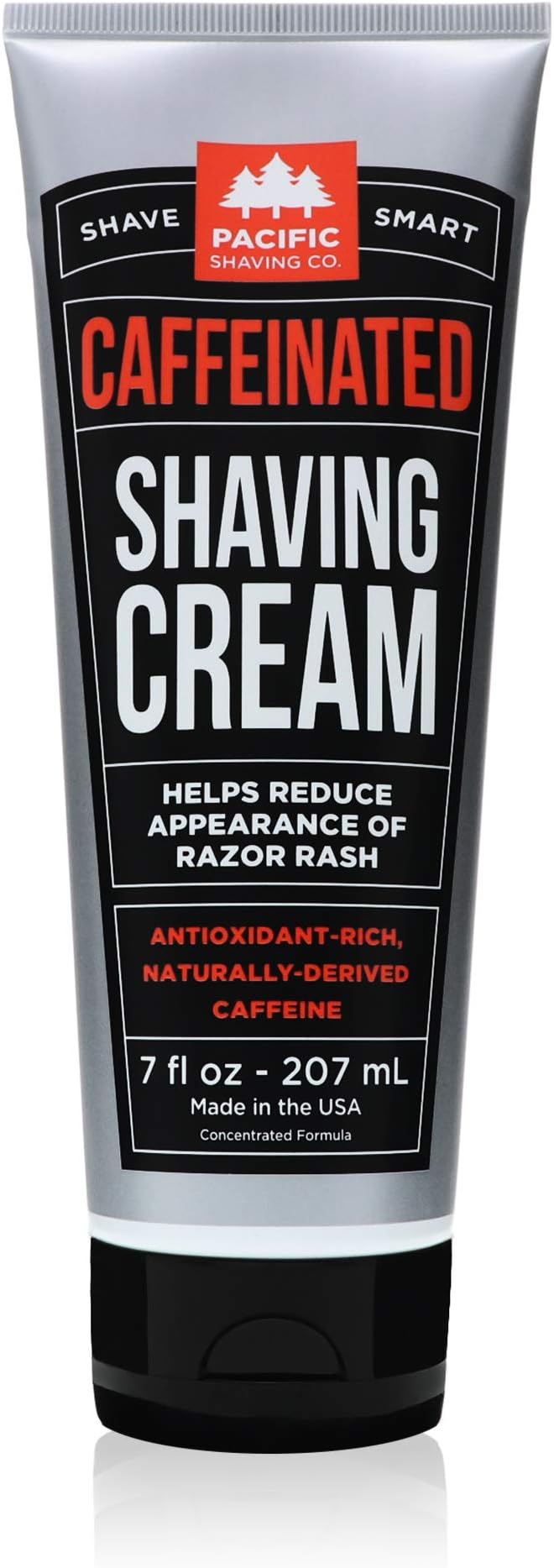 Pacific Shaving CompanyCaffeinated Shaving Cream - Shea Butter + Spearmint Antioxidant Shaving Cream with Caffeine - Clean Formula for a Hydrating, Redness Reducing + Irritation-Free Shave (7 Oz)