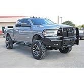 Steelcraft HD12280RC Front Bumper Grille Brush Guard Black Fits 2019-2024 Ram 2500 3500 Trucks | Included Midwest Aftermarket Decal