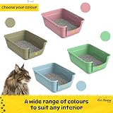 Cat Centre Grey Large Litter Tray Deep High Sided 50x38.5cm 11.5cm Step view 4