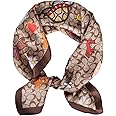 EXTREE Fashion Silky Satin Headscarf for Women Girls: Exquisite Pattern Lightweight Silk Graceful Scarfs 27.5 x 27.5 inches