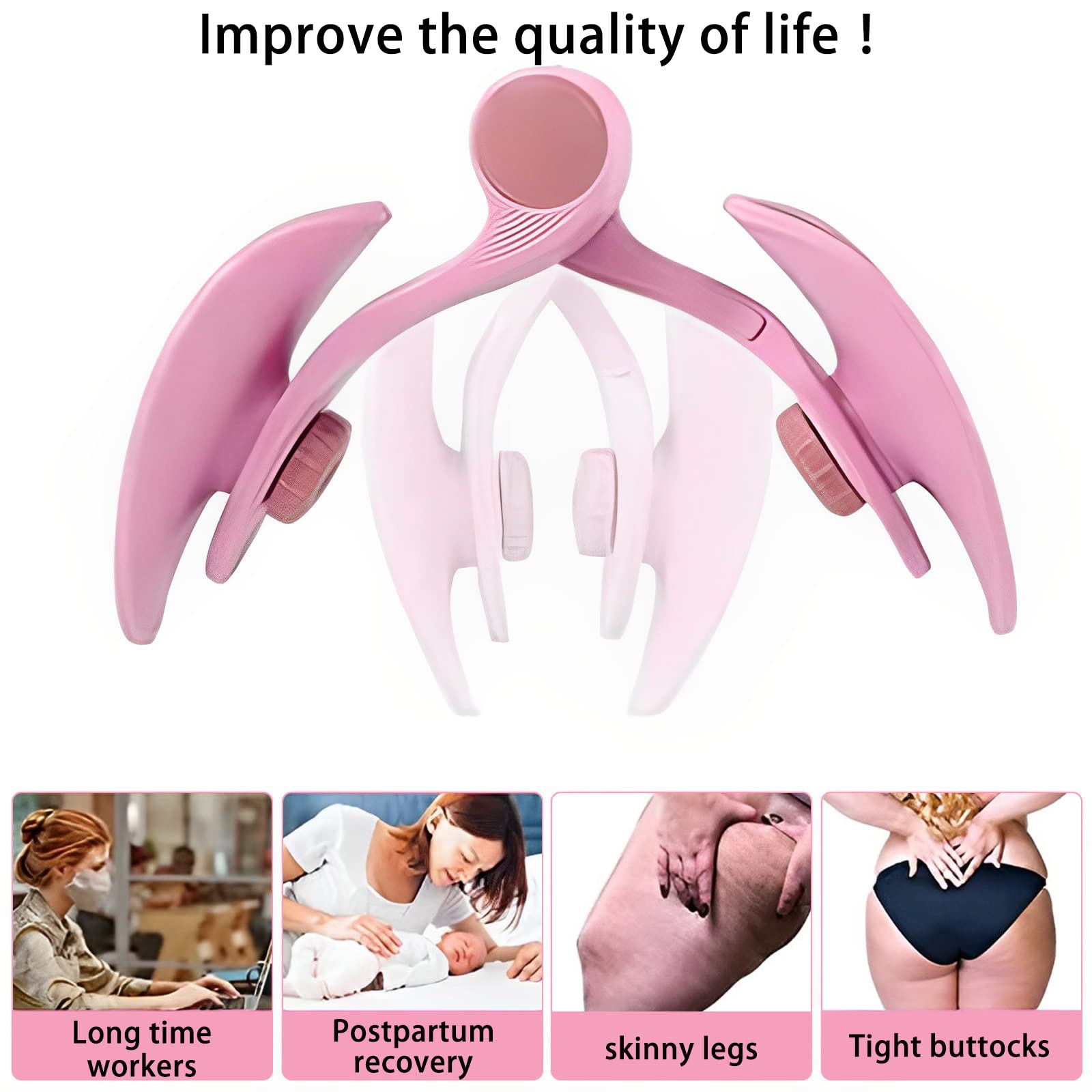 Hip Trainer Kegel Exerciser, Pelvic Floor Trainer, Kegel Trainer for Postpartum Rehabilitation, Trimmer Inner Thigh, Thigh Toner Workout