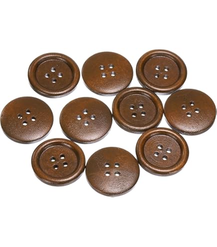 Lot De 5 Boutons En Imitation Corne Marron Phildar | La Redoute