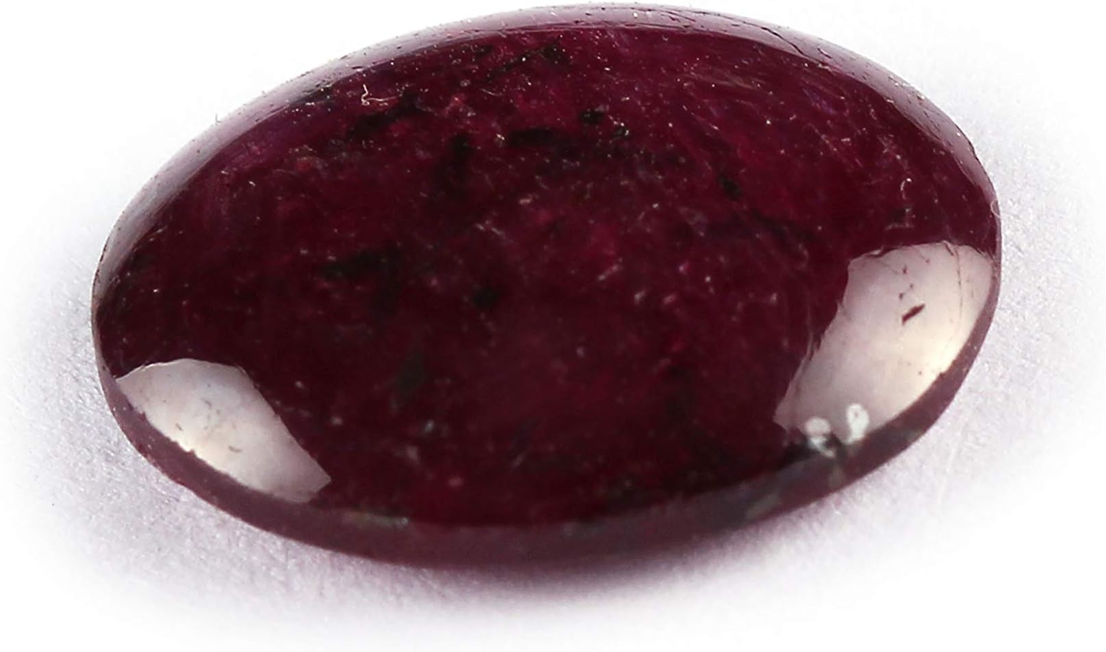 Neerupam Collection Natural Star Ruby Loose Gemstone 10.2 Carat Oval Shape cabochon Chakra Healing Birthstone for Making Jewelry| Astrological Gemstone