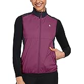 Little Donkey Andy Windproof Sleeveless Vest Jacket for Women, Water-Repellent Stretch Sports Vest for Cycling, Running