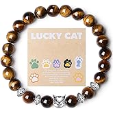 MAIBAOTA Elephant Gifts for Women Elephant/Cat/Turtle/Owl Bracelet 8 mm Round Gemstones Animal Style Bracelets Stretch Bracelet Christmas Gifts for Women