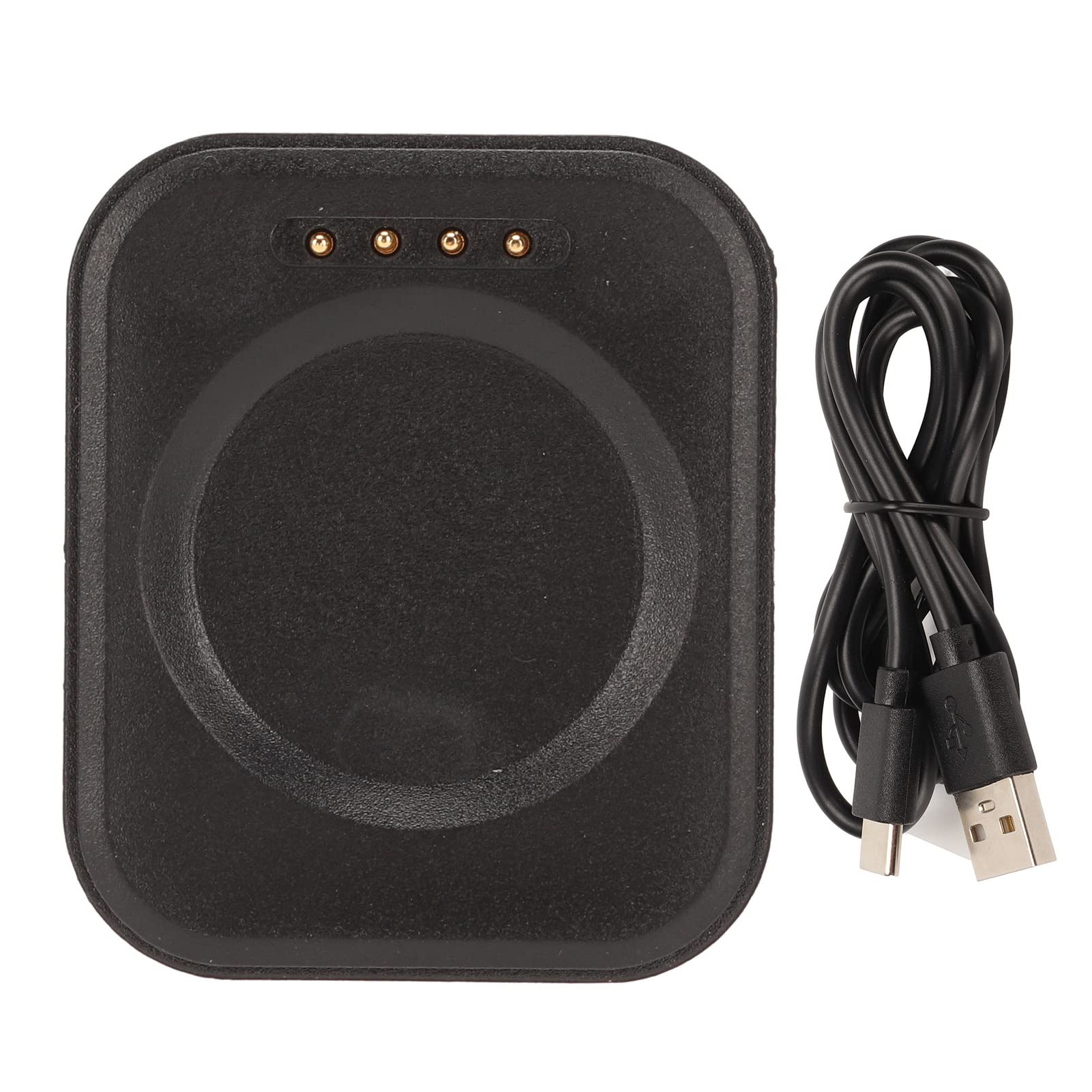 Ciciglow Wireless Watch Charger, USB Magnetic Charging Station, Portable Fast Charging Dock for 42mm/46mm/3/3pro (Black)