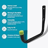 keypak ST7002H 17cm Heavy Duty Wall Mounted Storage Hook 30kg Black view 2