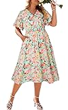 Hanna Nikole Women Plus Size Summer Dress - Easter